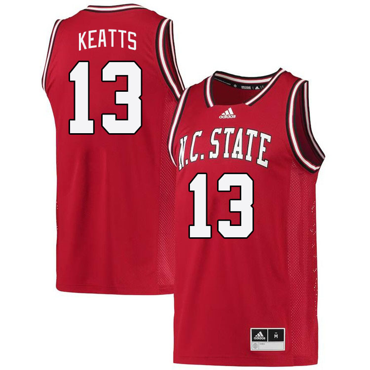 Men #13 KJ Keatts NC State Wolfpack College Basketball Jerseys Stitched Sale-Retro - Click Image to Close